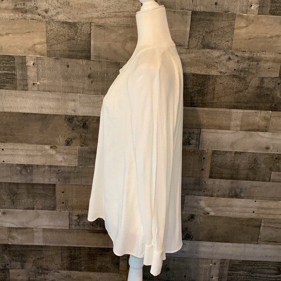 Express Long Sleeve Button Down Flowy Boho Top - Picture 4 of 15